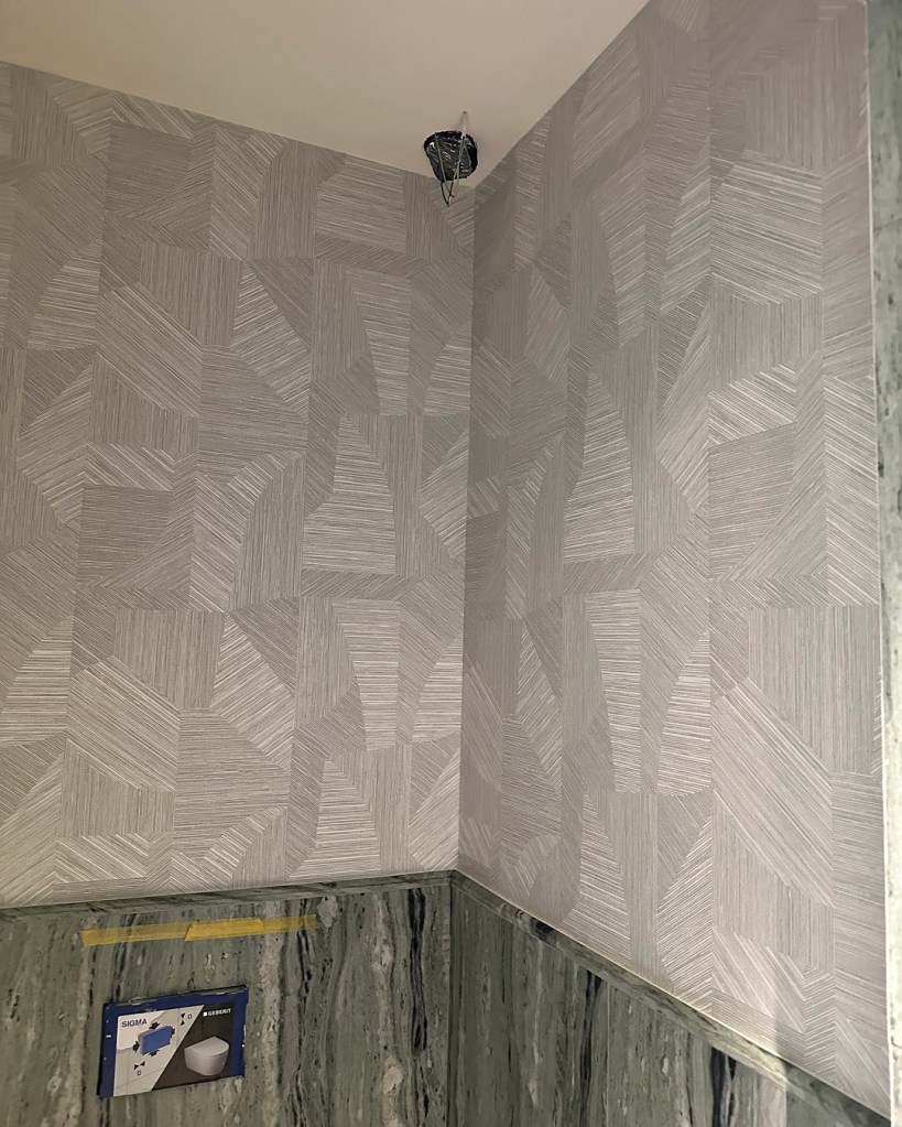 Baños con estilo gracias al Papel Pintado de Arte - en Empapelador Barcelona